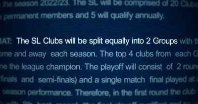 Both in draft form. A document
with the framework conditions of the Super League - Super League: The War for Football