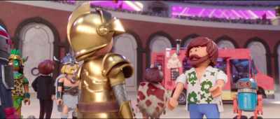(both laughing) - Playmobil: The Movie