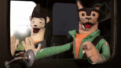 [both laughing] - Buddy Thunderstruck