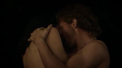 [both loudly moaning] - Outlander