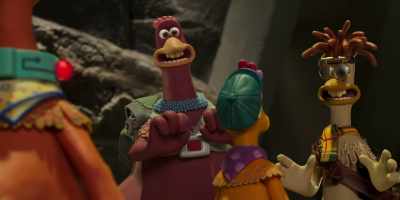 -[both] Molly!
-[guard grunts] - Chicken Run: Dawn of the Nugget