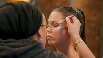 Both MUAs have gone
for the same area on the eye. - Glow Up: Britain's Next Make-Up Star