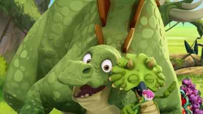 BOTH: Our art exhibit will be creative. - Gigantosaurus
