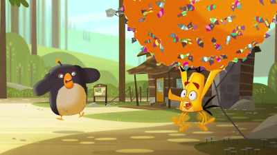 [both screaming] - Angry Birds: Summer Madness