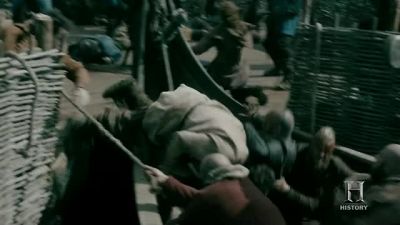 (BOTH SHOUTING) - Vikings