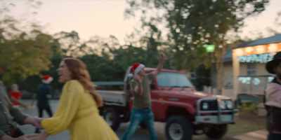 (BOTH SING) ♪ Oooh-hoo - Christmas on the Farm