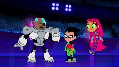 Both teams will square off
in an all-out rumble. - Teen Titans Go! Vs  Teen Titans
