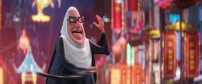 [both whimper, scream] - Minions: The Rise of Gru