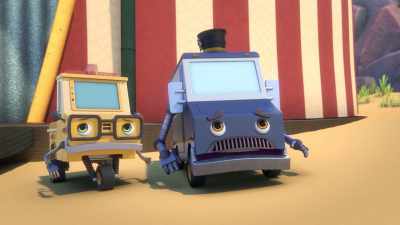 [both whimpering] - Mighty Monsterwheelies