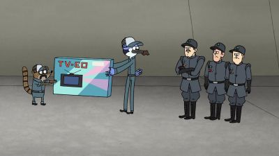 [ Both whistling ] - Regular Show