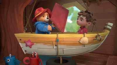 -[both] Whoa!
-[crash] - The Adventures of Paddington