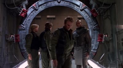 (both) Whoa! Hold your fire! - Stargate SG-1