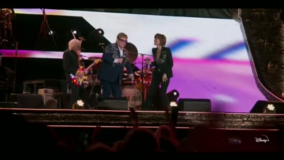 BOTH: ♪ Woo-ooh ♪ - Elton John Live: Farewell from Dodger Stadium