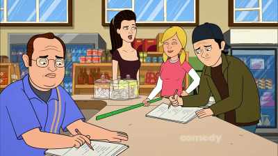 [both] Yes, Mrs. Dollard. - Corner Gas Animated