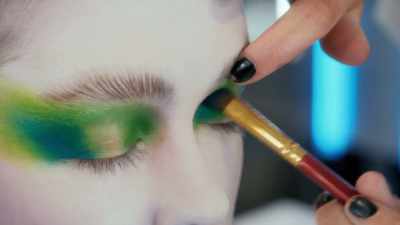 [bouncy electronic music plays] - Glow Up: Britain's Next Make-Up Star