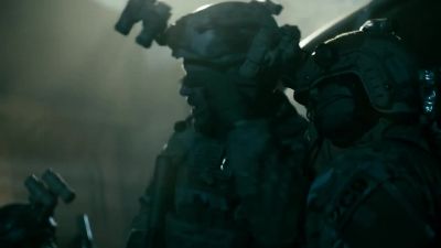 'Bout a dozen enemy
clocking us from the back. - SEAL Team