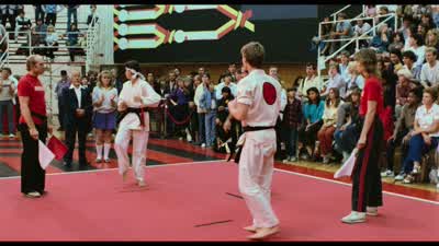 Bow. Face. Bow. En garde. Fight! - The Karate Kid