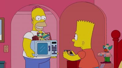 Boy if anyone needs me I'll be taking a popcorn bath - The Simpsons