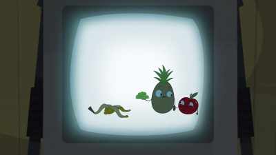 Boy, I guess banana really had to split. - Angry Birds: Summer Madness