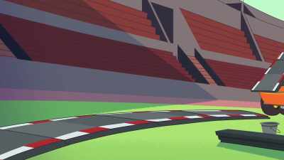 Boy, I sure wish I
had my own racetrack. - Bugs Bunny Builders