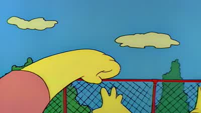 Oh! Boy, you sure taught me a lesson. Whoo. Thanks, guys. I guess now all that's left is a hearty ha - The Simpsons