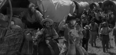 Boy they're scattered back all across the desert - The Big Trail