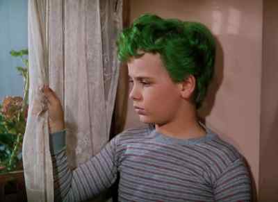 BOY: Throw the ball over here. - The Boy with Green Hair
