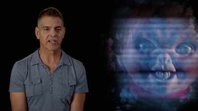 -Brad is great at delivering
darkly funny lines as Chucky. - Doc of Chucky