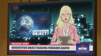 Breaking news.
An unidentified object - Superman: Man of Tomorrow