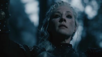 [breath trembling] As the sun sets... - Vikings