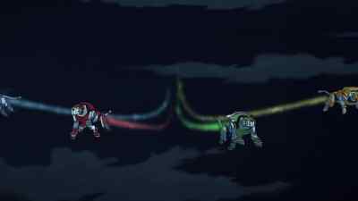 -[breathing heavily]
-[beeping] - Voltron: Legendary Defender