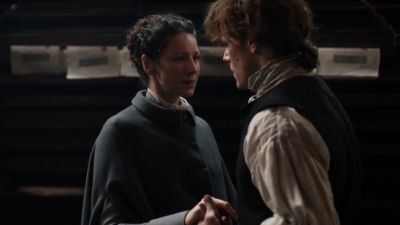 [ breathing shakily ] - Outlander