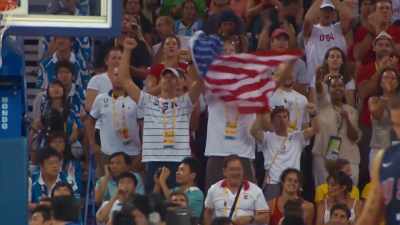 [Breen] And chants of "USA" erupt here - The Redeem Team