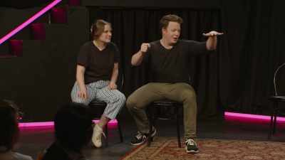 (Brennan imitating blender whirring) - Bigger! With Brennan & Izzy