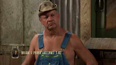 Brian has 2.62 proof gallons.
Pretty good showing. - Moonshiners: Master Distiller
