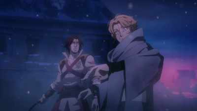 [bricks rumble and crash] - Castlevania