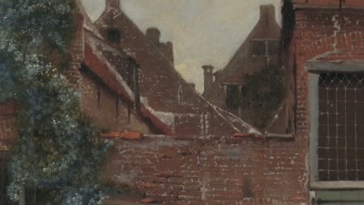 Brickwork, foliage, rooftops - Vermeer: The Greatest Exhibition