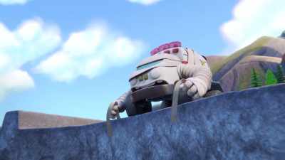 [Briggs whimpers] - Mighty Monsterwheelies