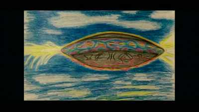 Bright white sparks projected
out beyond the craft, - Truth Hunter