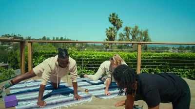 Bring your right leg out to the side, - Wake & Bake with Dom Brown