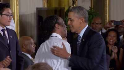 BRODERICK: I remember
the very distinct conversation - Obama: In Pursuit of a More Perfect Union