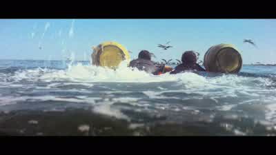 What day is thisIt's Wednesday It's Tuesday I thinkI think the tide's with usKeep kickingI used to hate the waterI can't imagine why - Jaws