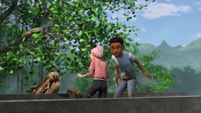[Brooklynn gasps, whimpers] - Jurassic World: Camp Cretaceous