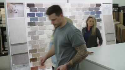 Brought her paint sample,
so nothing too crazy. - Down Home Fab