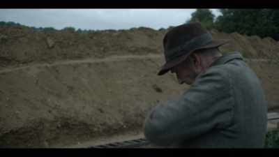 [Brown takes a deep breath, sniffles] - The Dig