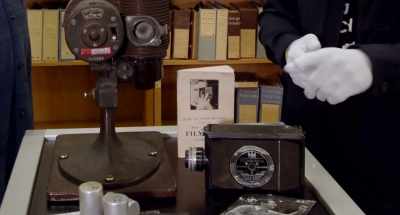 BUCKHOFF: We also have Walt's 16MM
Bell and Howell camera. - Adventure Thru the Walt Disney Archives