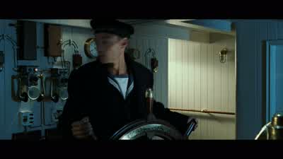 Pick up you bastardsIs there anyone thereYes What do you seeIceberg right aheadThank youIceberg right aheadHard to starboard Hard to starboard - Titanic