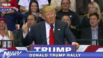 Build that wall, build
that wall, build that wall. - Trump: The Art of the Insult