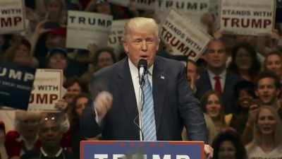 - Build that wall, build
that wall, build that wall, - The Accidental President