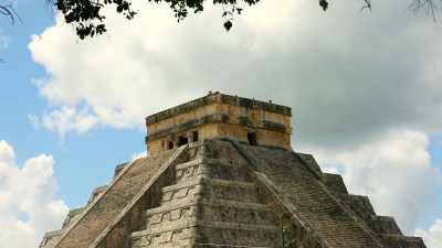 Building this pyramid
over a sacred cenote - Lost Treasures of the Maya